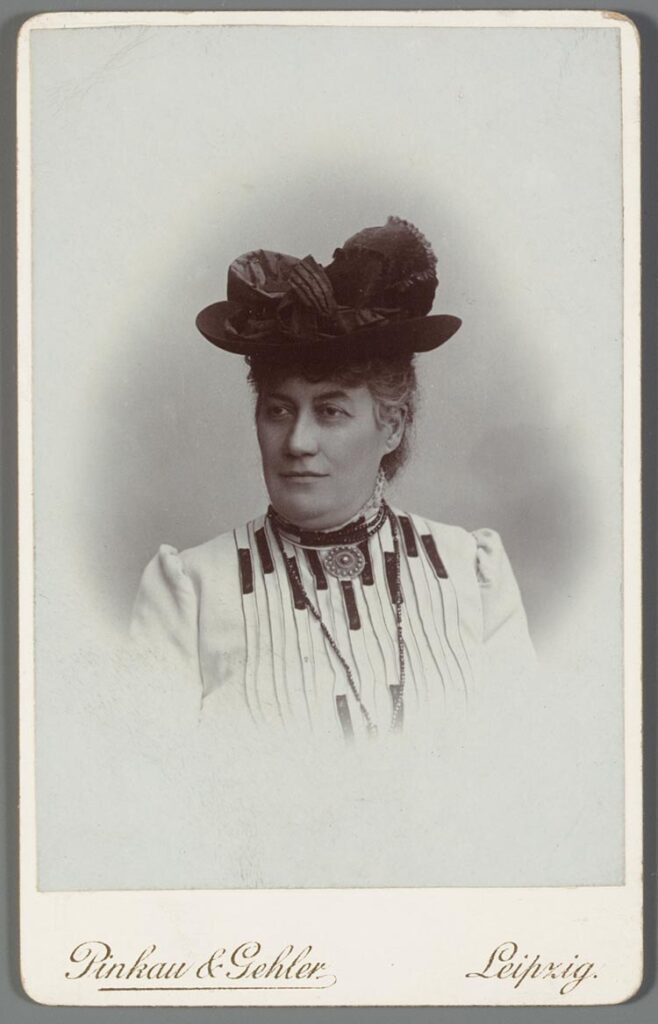 Retrato de Cornélie Lydie Huygens, activista neerlandesa por los derechos de las mujeres y miembro destacada del movimiento feminista del siglo XIX.